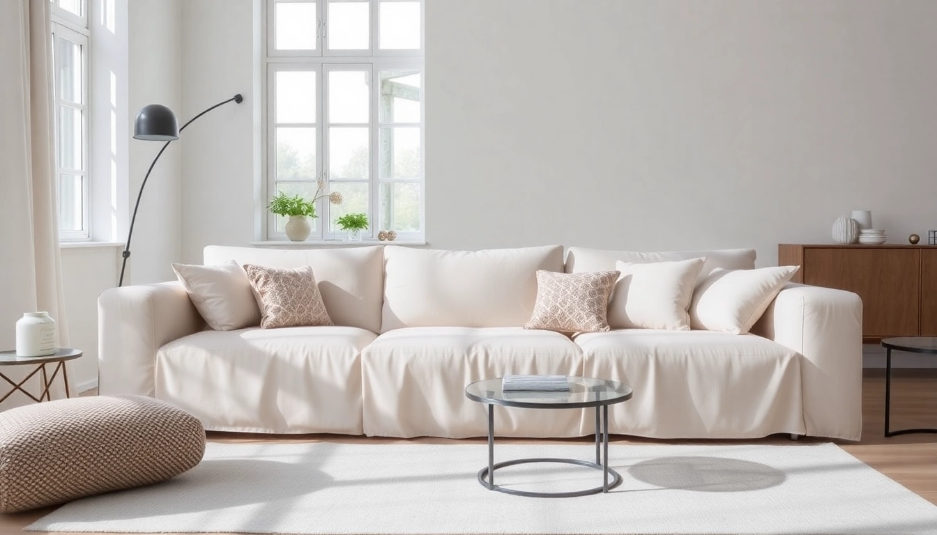 Transform your space with La Maison des housses elegant sofa covers that offer comfort and protection.