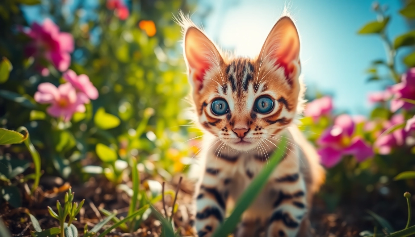 Playful Bengal kitten showcasing its unique patterns as a registered Bengal breeder's pride.