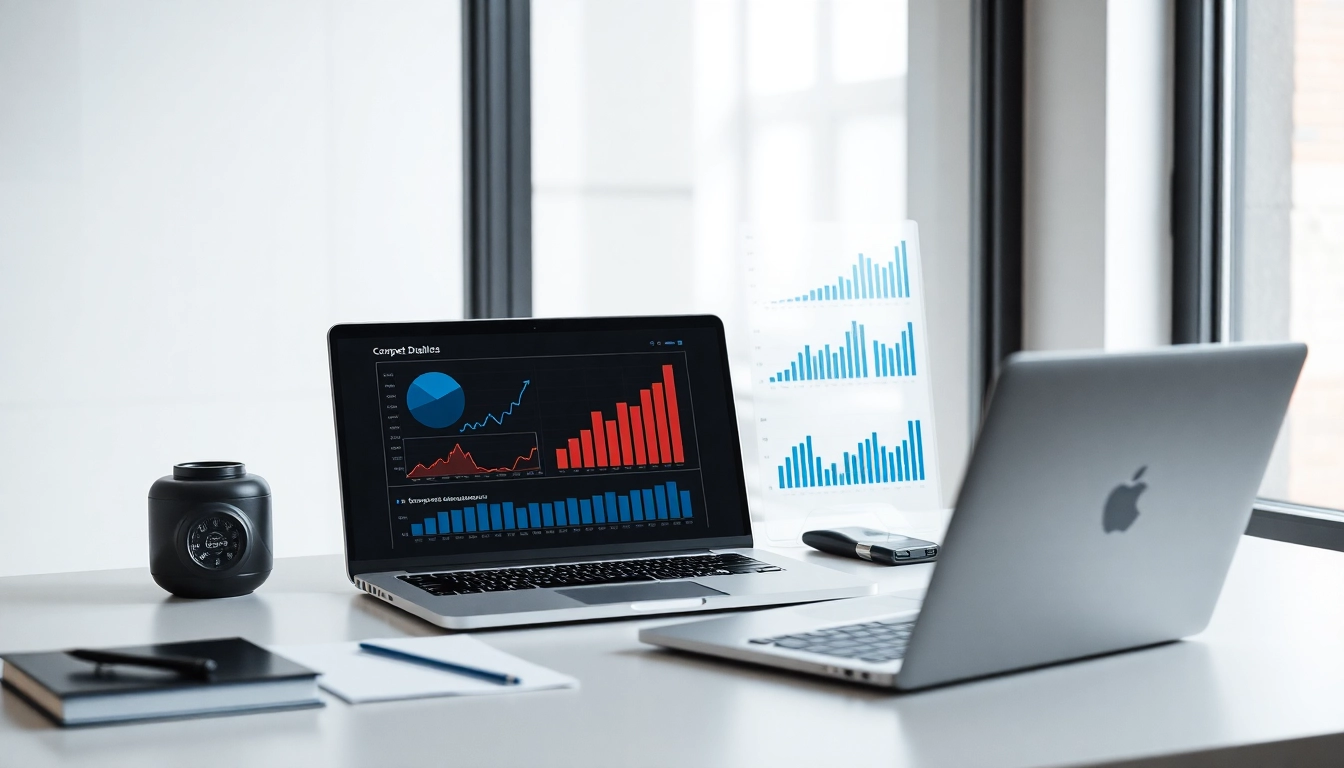 Analyze competitor analysis data with charts and graphs for effective strategy development.