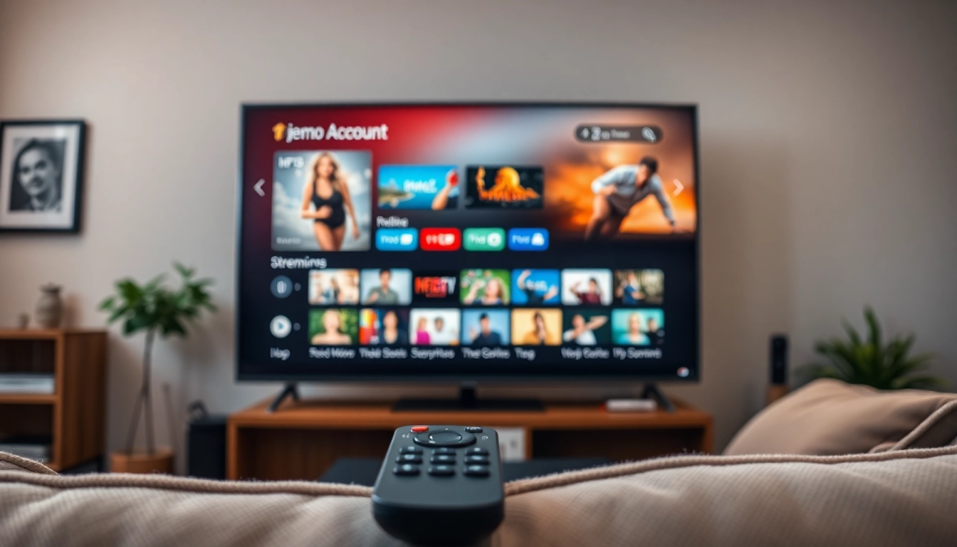 Engaging IPTV demo account interface highlight showing user-friendly features.
