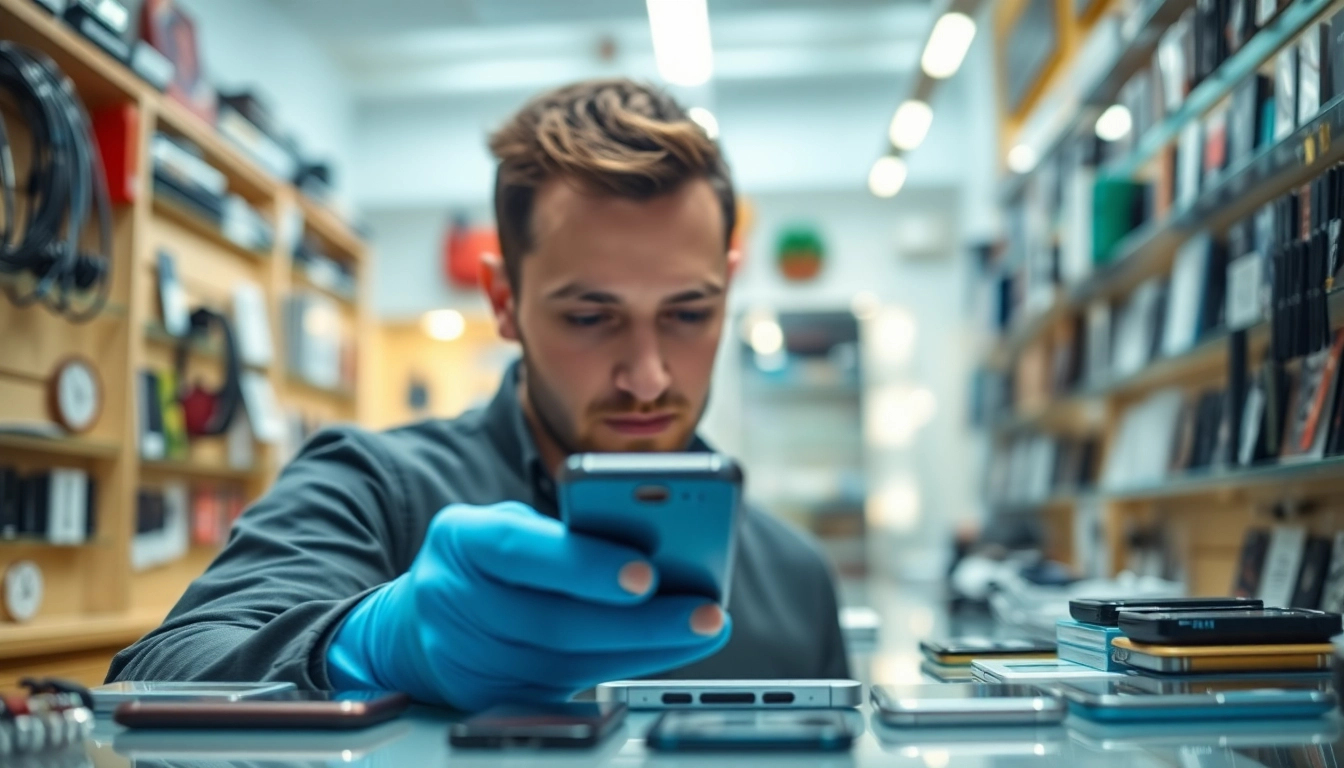 Effettua la Torino riparazione cellulari con un tecnico esperto che sostituisce uno schermo.