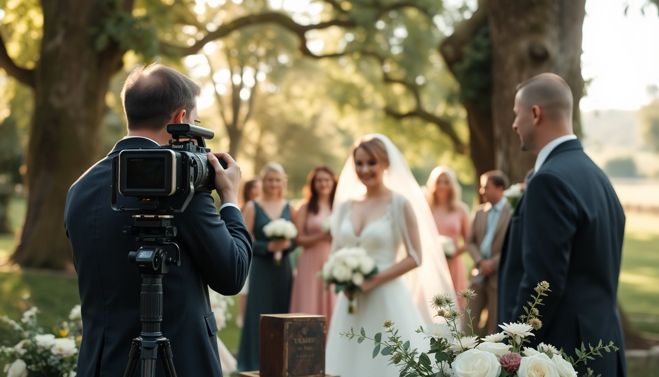 Candid moment captured by a wedding videographer in Ireland during a beautiful outdoor ceremony.