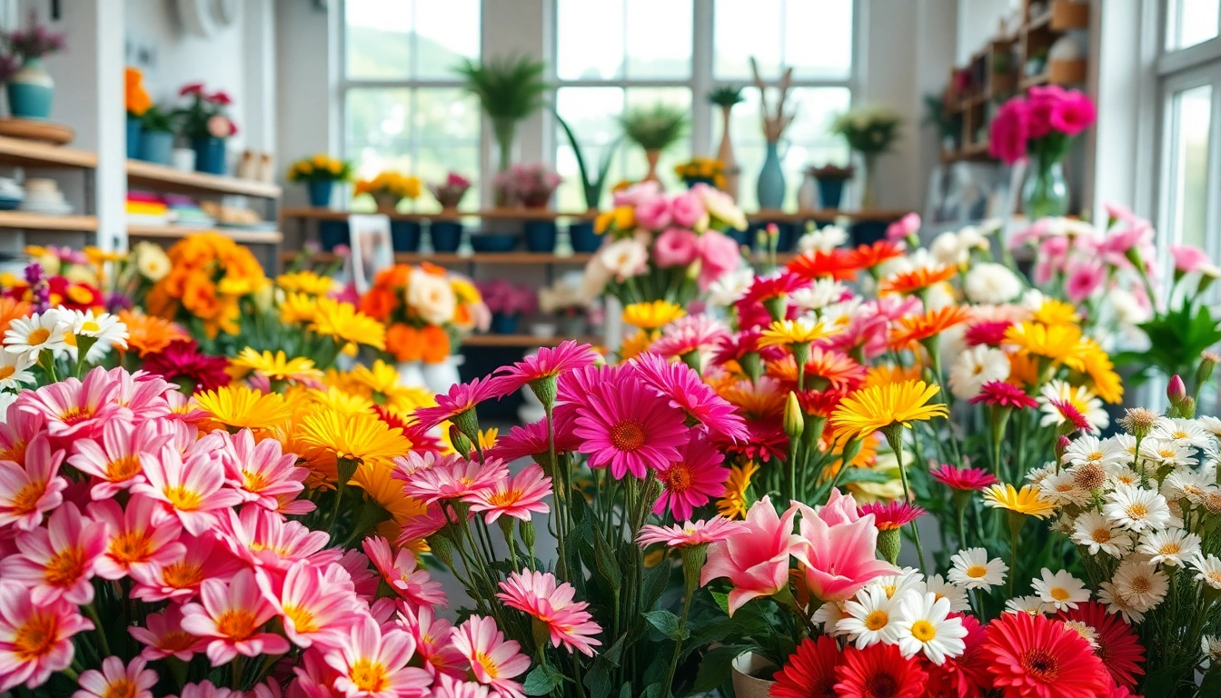 Arrange stunning flowers at Irvine florist shop with vibrant blooms.
