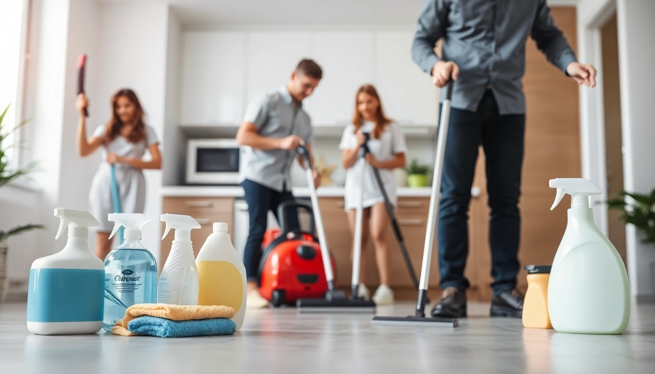 Bond cleaning Logan team efficiently cleaning an apartment, showcasing professionalism and sparkling results.