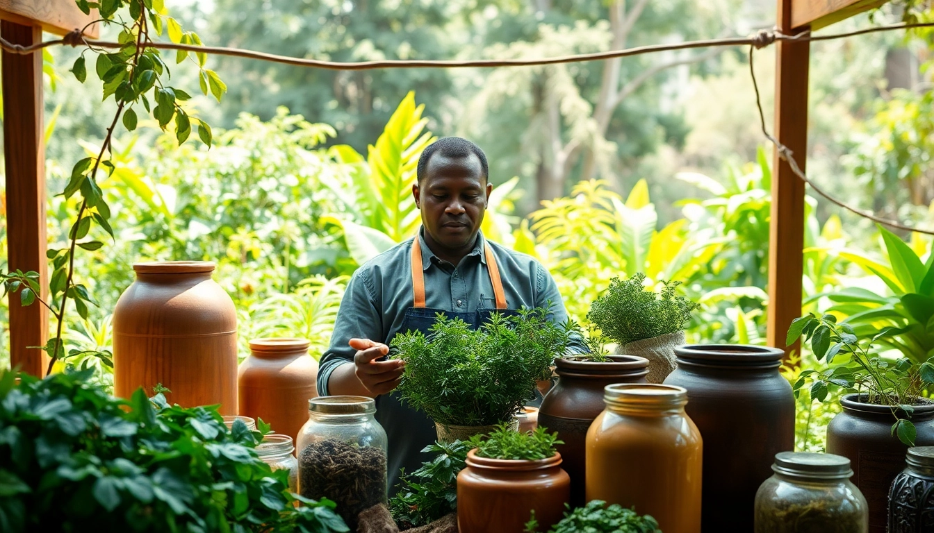 Showcase of louban dakar preparation by a skilled herbalist amidst natural herbs.