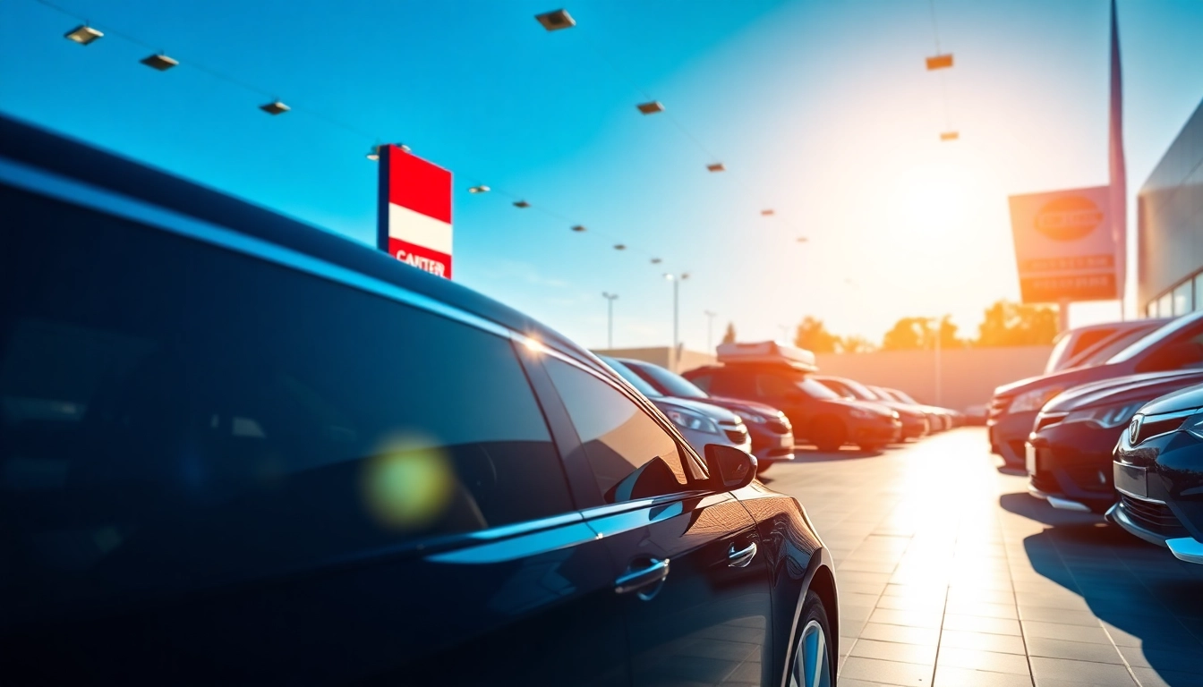 Find Used Vehicles in a vibrant car dealership with various models on display