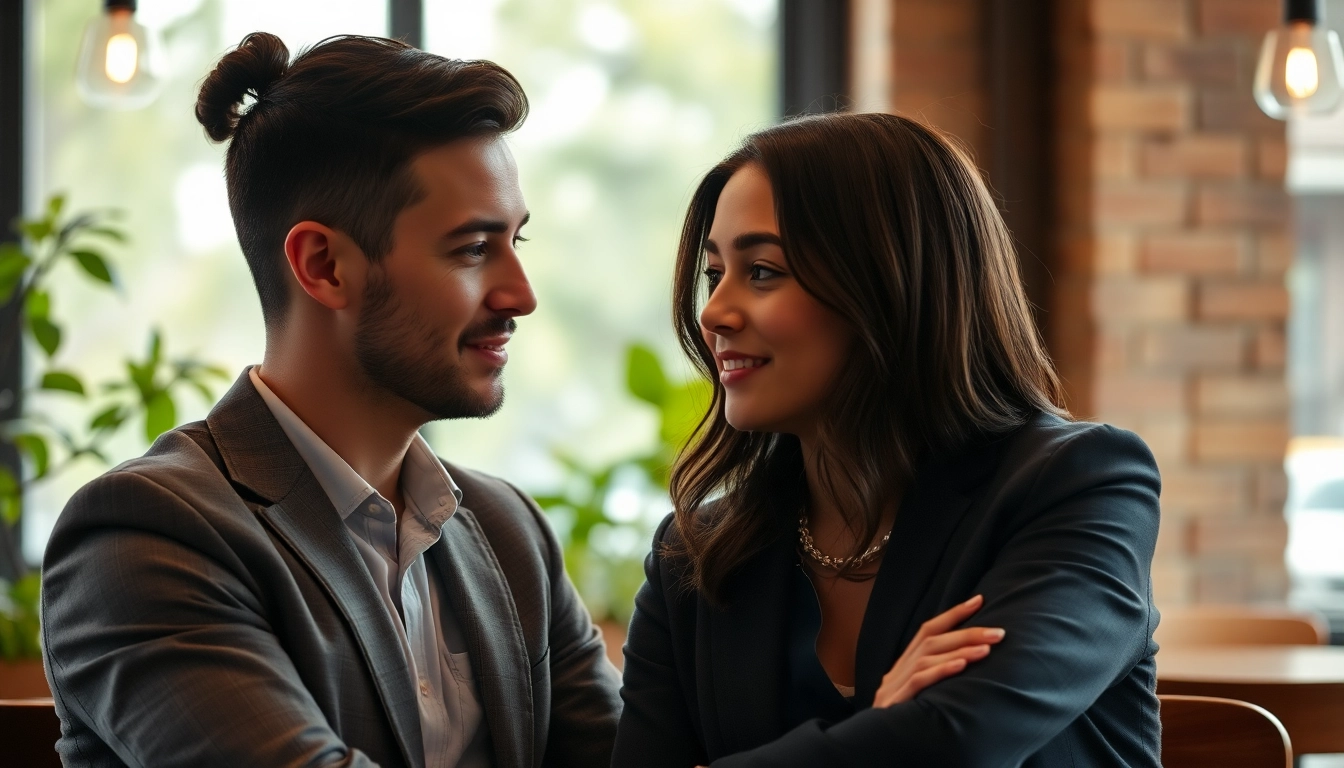 Couple enhancing communication in relationships through meaningful conversation in a cozy environment.