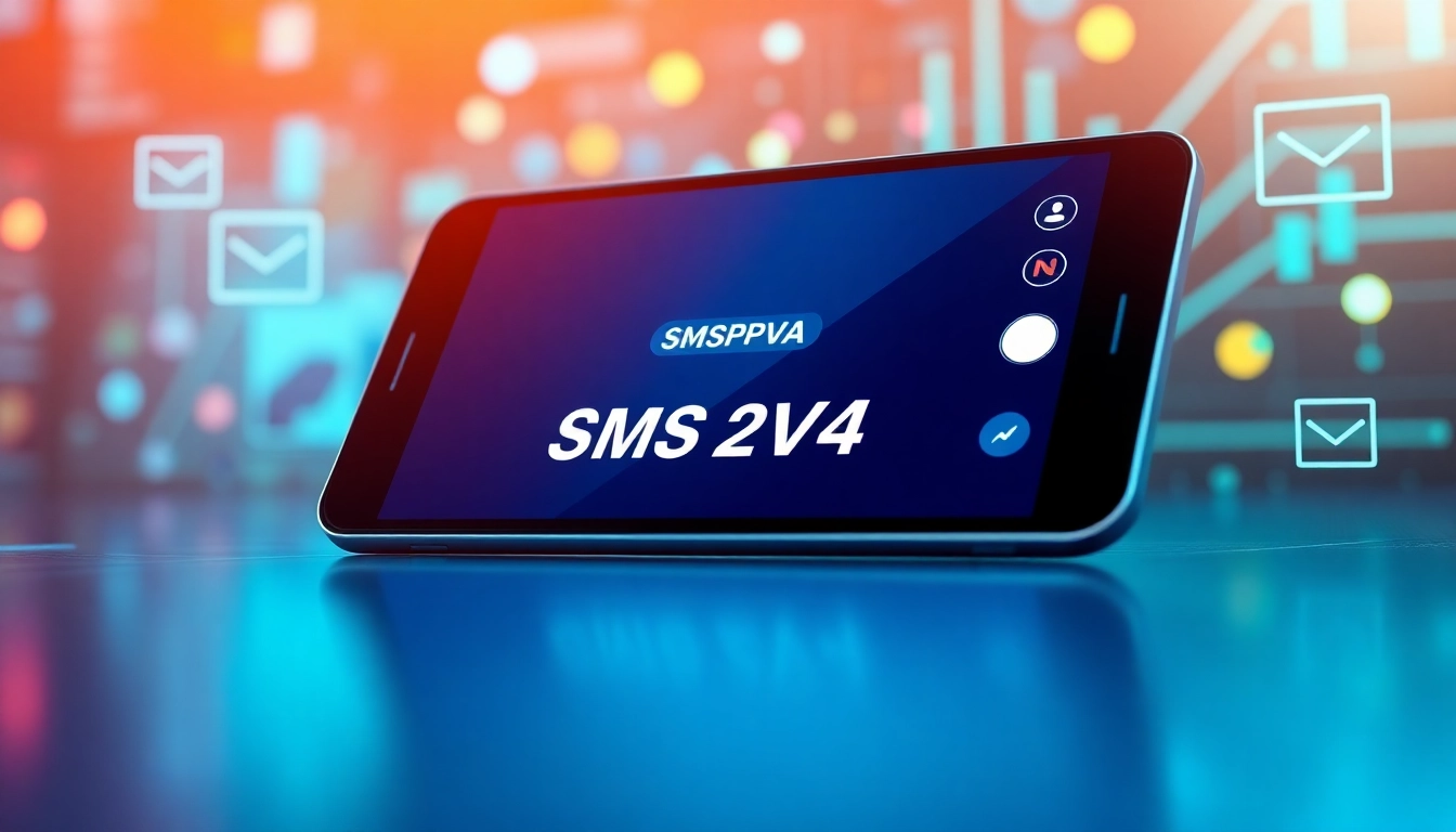 Receive SMS online with smsvpa on a modern device interface showcasing user-friendly features.