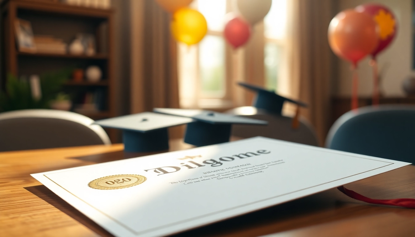Showcasing the best fake diplomas with elegant design and golden accents.