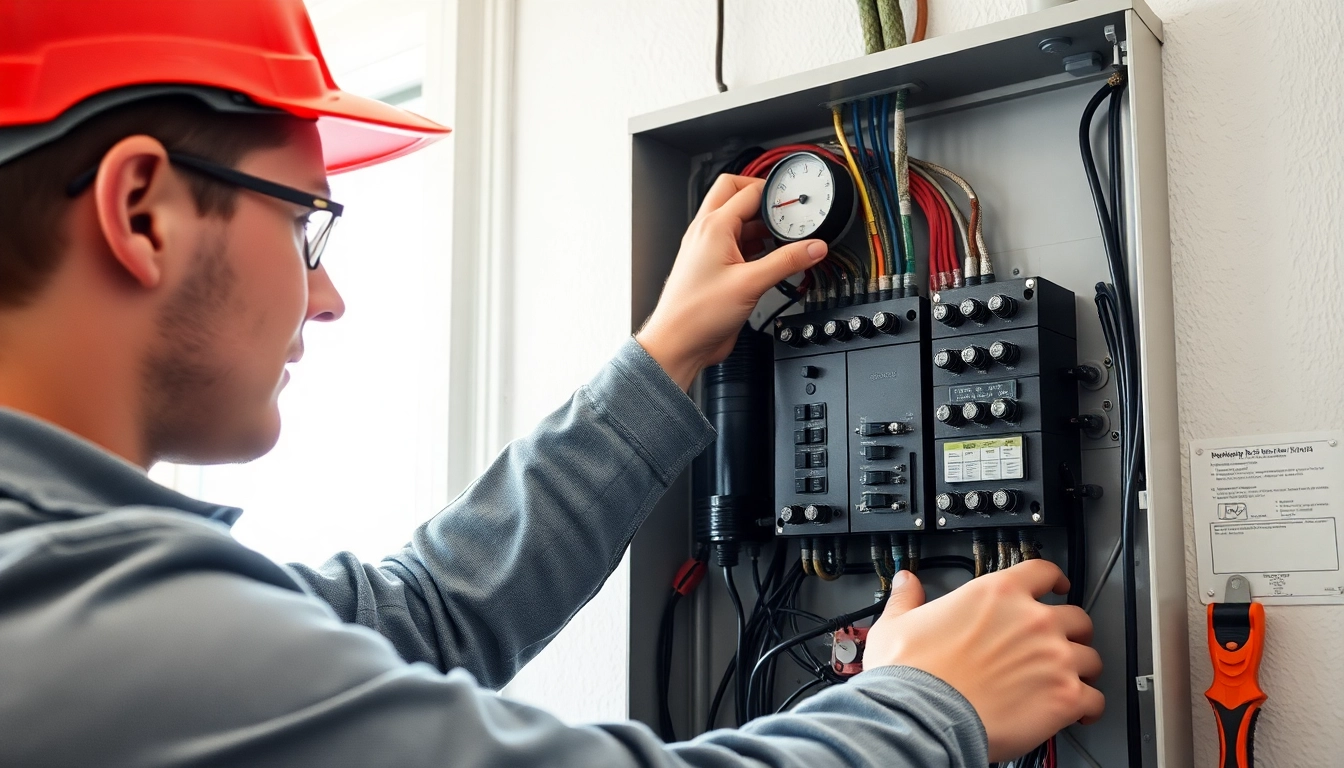 Inspecting the Electrical Panel Clearwater for safety and functionality.