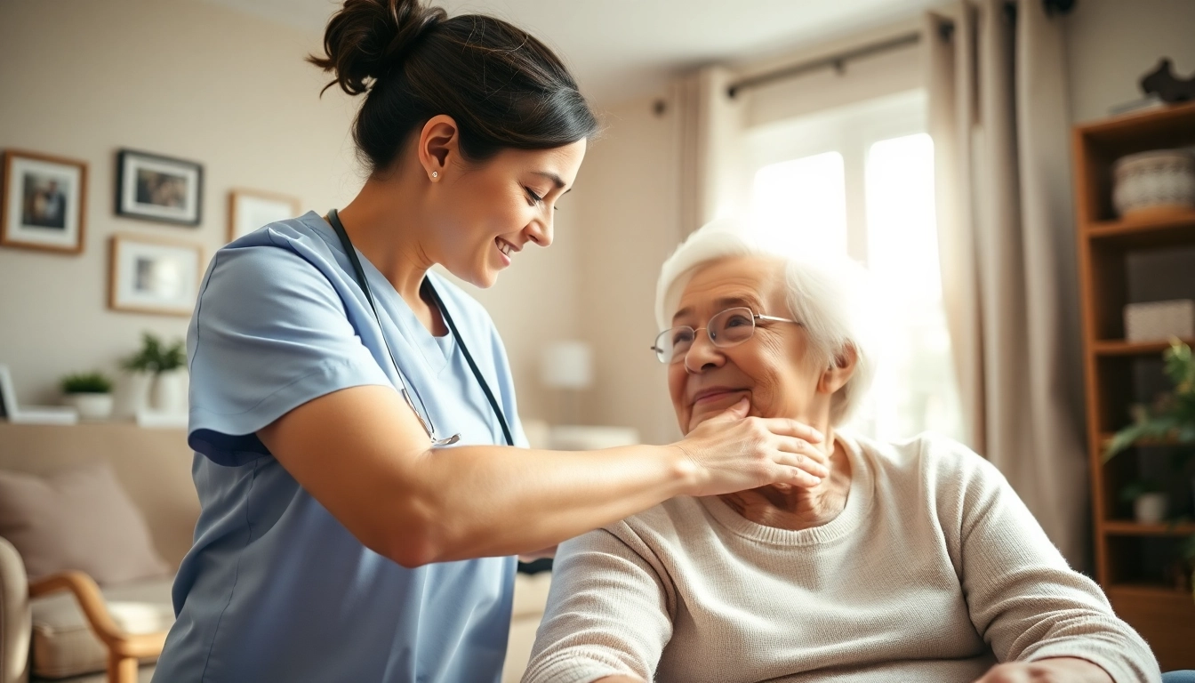 Engaging caregiver providing austin senior home care in a comfortable home setting.