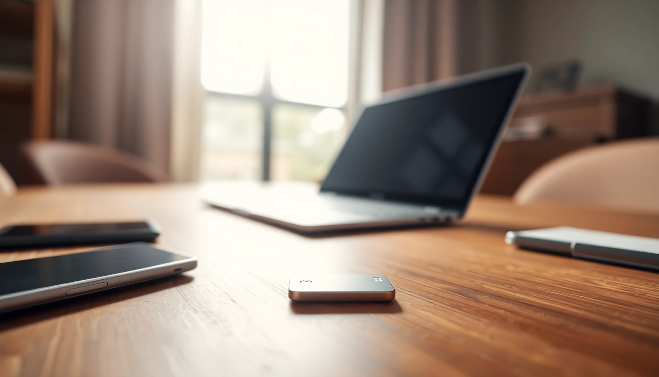 Windows 11 Pro Key auf einem stilvollen Schreibtisch mit moderner Technik präsentiert
