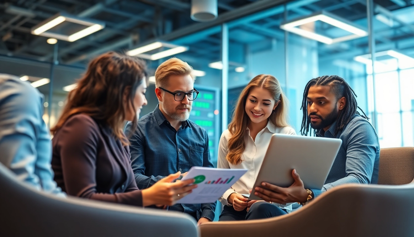 Engaged professionals focusing on Managed IT Services Markham in a modern collaborative workspace.