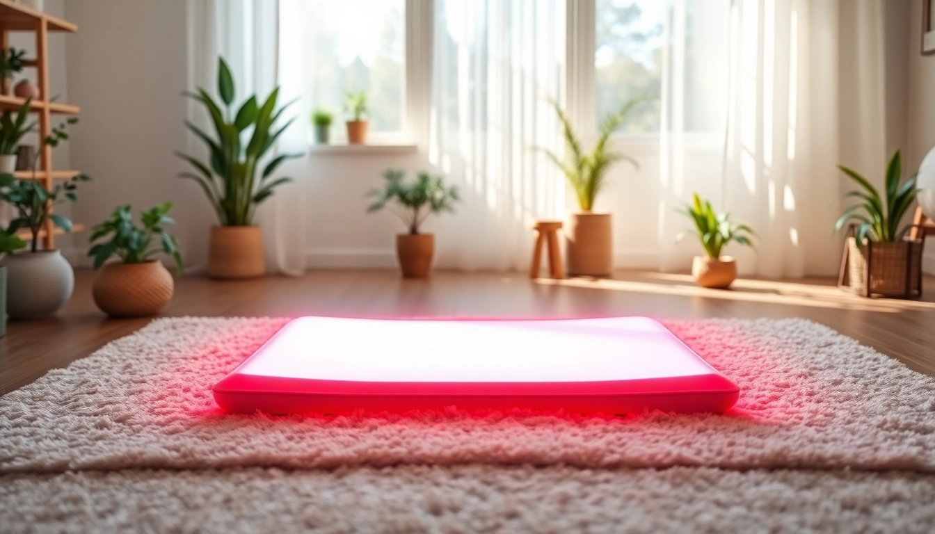 Utilize the best red light therapymat for enhanced wellness and relaxation in a tranquil space.