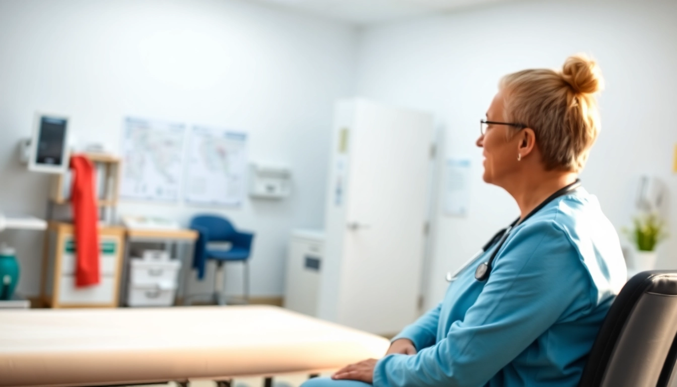 Engaging primary care physician las vegas interacting with a patient in a modern clinic