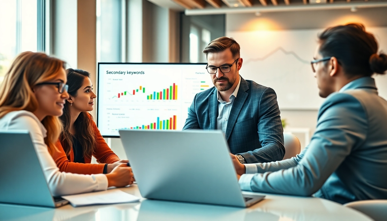 Analyze Secondary Keywords during a digital marketing strategy meeting