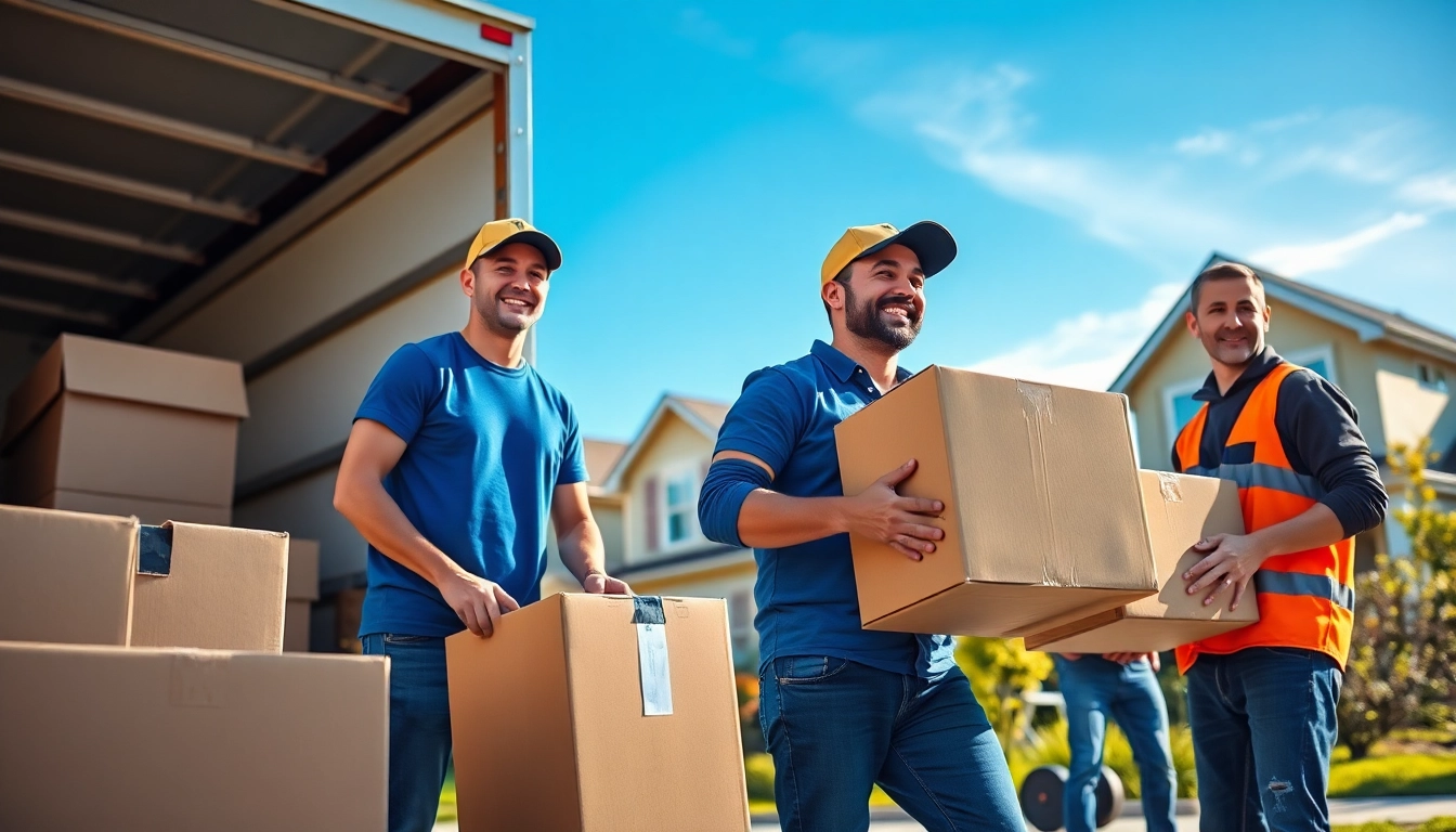 Movers Toronto handling a family move with professionalism and teamwork in a lively suburban setting.