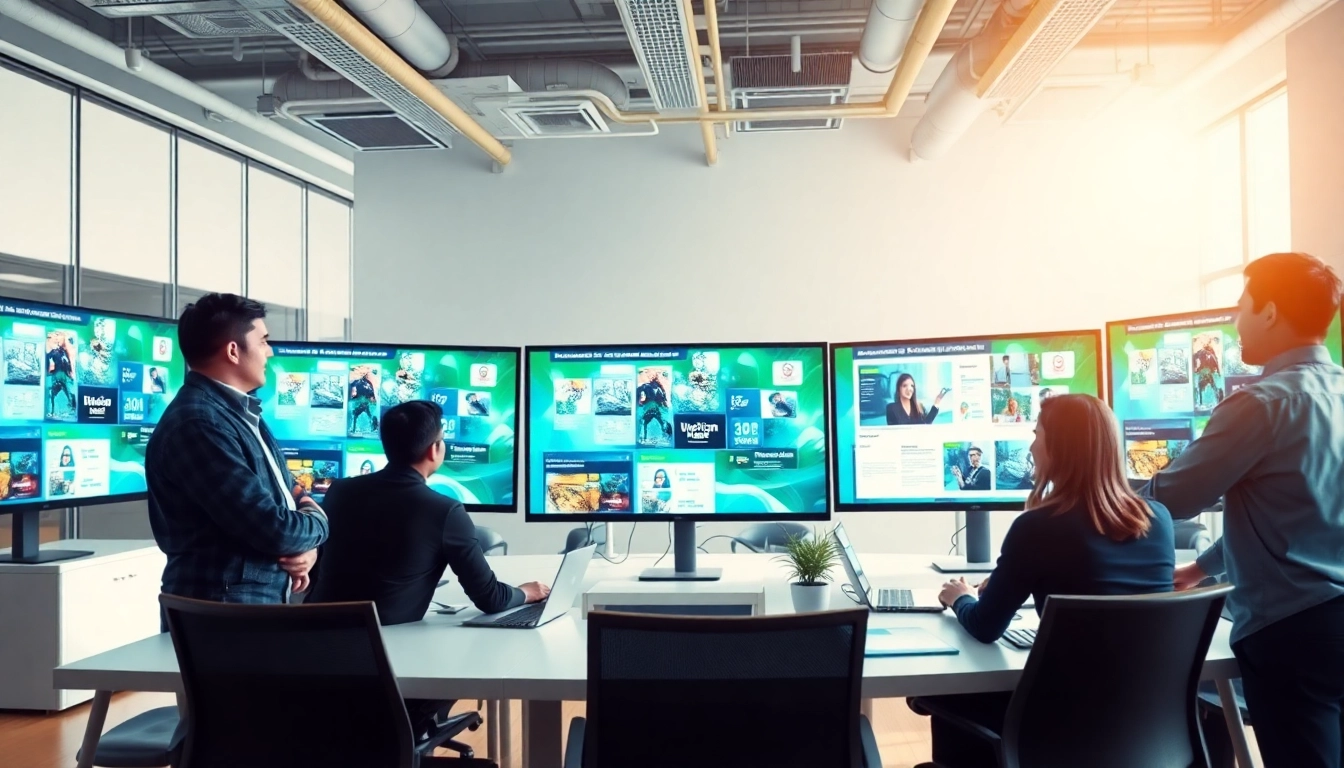 Engaging team at a web design company Kansas City, collaborating for effective website solutions.