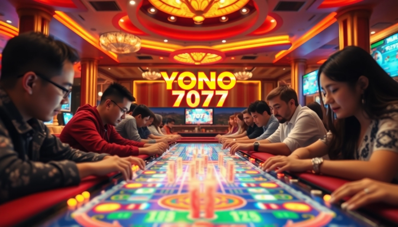 Experience YONO 777 action as players engage with vibrant gaming elements and exciting rewards.
